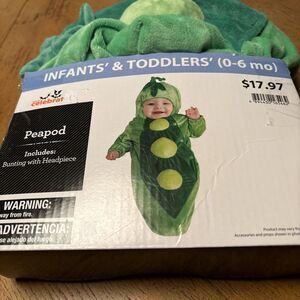 New Celebrate Peapod‎ Costume Toddler 0-6 Months